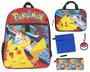 Imagem de Mochila Pokémon Bioworld 16 Polegadas - Conjunto Combinado de 5 Peças para Crianças