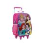 Imagem de Mochila Princesas Disney Bolsa Rodinha Infantil 16L Rosa