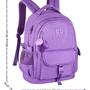 Imagem de Mochila Rebecca Bonbon de Costas Escolar Feminina 17,5" RB24582  Soft com Matelassê  Bolso Antifurto