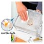 Imagem de Mochila Reforçada Notebook Trabalho Escolar Média Alça Costa Acolchoada Kit Bolsa Térmica Espaçosa Faculdade Resistente Anti Furto