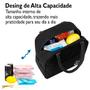 Imagem de Mochila Reforçada Notebook Trabalho Escolar Média Alça Costa Acolchoada Kit Bolsa Térmica Espaçosa Faculdade Resistente Anti Furto