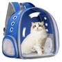 Imagem de Mochila Respirável Transparente De Ombro Portátil Gato Pets