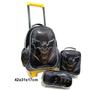 Imagem de Mochila Roda Kit Lancheira e Estojo Escolar Batman DL1379