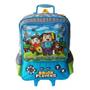 Imagem de Mochila Rodinha Brick Players Infantil Escolar Menino Tam G