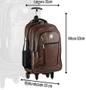 Imagem de Mochila Rodinha Carrinho  Antifurto USB Notebook .