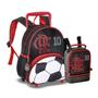 Imagem de Mochila Rodinha Flamengo com Lancheira Térmica Infantil Creche Escolar Com Bola de Futebol Nº5