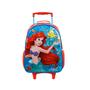 Imagem de Mochila Rodinha G Escola Pequena Sereia Ariel Princesa 11490