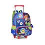 Imagem de Mochila Rodinha Gato Galáctico Azul 40x30x13 - Clio GG24116K