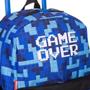 Imagem de Mochila Rodinha Infantil Menino Game Over Plus Azul Sestini