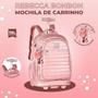 Imagem de Mochila Rodinha Metalizada Bolsa Com Chaveiro Rebecca Bonbon