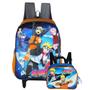 Imagem de Mochila Rodinhas Boruto + Lancheira Térmica Naruto Next Generations Laranja