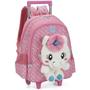 Imagem de Mochila Rodinhas Com Alça Luxcel Up4You Unicórnio Rosa