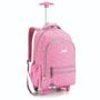 Imagem de Mochila Rodinhas Infantil Juvenil Feminina Matelassê Teen Arco Íris Just Denlex