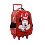 Imagem de Mochila Rodinhas Infantil Minnie Mouse Vermelha Xeryus