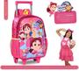 Imagem de Mochila Rodinhas Maria Clara Jp Youtube Infantil Rosa Clio