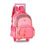 Imagem de Mochila Rodinhas Sweet Queen Rosa c/ Corrente Clio