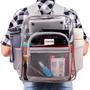 Imagem de Mochila SHYLERO Clear Extra Large 32L com TSA Lock cinza claro