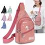 Imagem de Mochila Sling Pequena para Mulheres - Bolsa Crossbody para Viagem e Esporte