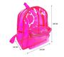 Imagem de Mochila Solid Style Transparente Neon Com Bolso Duplo Zíper - MN - VÁRIAS CORES