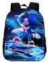 Imagem de Mochila Sonic Escolar Infantil + Camiseta Estampada + Relógio