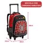 Imagem de Mochila Spider Man Denlex Dl1497 Rodinha Reforçada