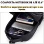 Imagem de Mochila Sport Notebook Escolar Impermeável 15.6 Polegadas Reforçada Universitária Grande Laptop Executiva 