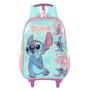 Imagem de Mochila Stitch Angel Escolar Rodinhas Juvenil Disney Meninas