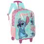 Imagem de Mochila Stitch Angel Rodinhas + Estojo Duplo Disney Original