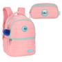 Imagem de Mochila Stitch Escolar Notbook Juvenil e Estojo Repartições