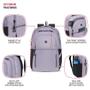 Imagem de Mochila SwissGear Versa Lavender Grey para laptop de 16 polegadas