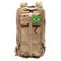 Imagem de Mochila Tática Militar Impermeável Reforçada 30l camping + patch do brasi varias cores escolha a sua