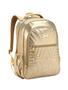 Imagem de Mochila Teen Preta Denlex Just Metalizada Jt1550 - Dourado