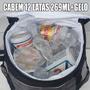 Imagem de Mochila Térmica Preta Pra Bebidas E Cerveja Sem Vazamento - ONBAG com Bolso Anti Furto para Celular e Forro a Solda como Isopor