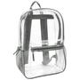 Imagem de Mochila Trail maker Clear PVC Heavy Duty Transparente Cinza