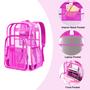 Imagem de Mochila transparente PAMANO Transparente Heavy Duty Rosa 20L