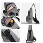 Imagem de Mochila Transversal Bag Unissex Com Entrada USB Sortida