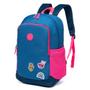 Imagem de Mochila Trekker Escolar Passeio Azul Rosa Sticker