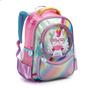 Imagem de Mochila Unicornio Escolar Creche Passeio Infantil Menina Denlex