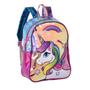 Imagem de Mochila Unicornio Holográfica Brilhante Escolar Infantil