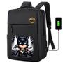 Imagem de Mochila USB Escolar Estampa Infantil Batman Notebooks, Trabalho Escola (Interface USB)