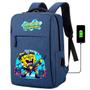 Imagem de Mochila USB Escolar Estampa Infantil Bob Esponja Notebooks, Trabalho Escola (Interface USB)