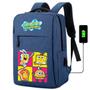 Imagem de Mochila USB Escolar Estampa Infantil Bob Esponja Notebooks, Trabalho Escola (Interface USB)