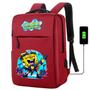 Imagem de Mochila USB Escolar Estampa Infantil Bob Esponja Notebooks, Trabalho Escola (Interface USB)