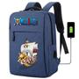 Imagem de Mochila USB Escolar Estampa Infantil One Peace Notebooks, Trabalho Escola (Interface USB)