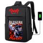 Imagem de Mochila USB Escolar Estampa Unissex Berserk Notebooks, Trabalho Escola (Interface USB)