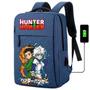 Imagem de Mochila USB Escolar Estampa Unissex Hunter Notebooks, Trabalho Escola (Interface USB)