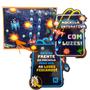 Imagem de Mochila Video Game Interativa Com Luzes Rodinhas Original