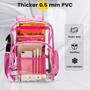 Imagem de Mochila Vorspack Transparente em PVC Rosa Resistente