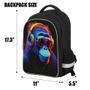 Imagem de Mochila ZRENTAO Kids 3D Reflective Cartoon Gorilla Space