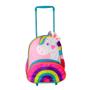 Imagem de Mochilas Passeio Escolar Infantil Com Rodinha Criança Unicornio Bichinho Zoo